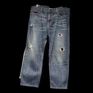 Current/Elliott Distressed Blue Women's Jeans